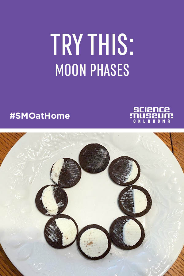 Moon phases with a cookie
